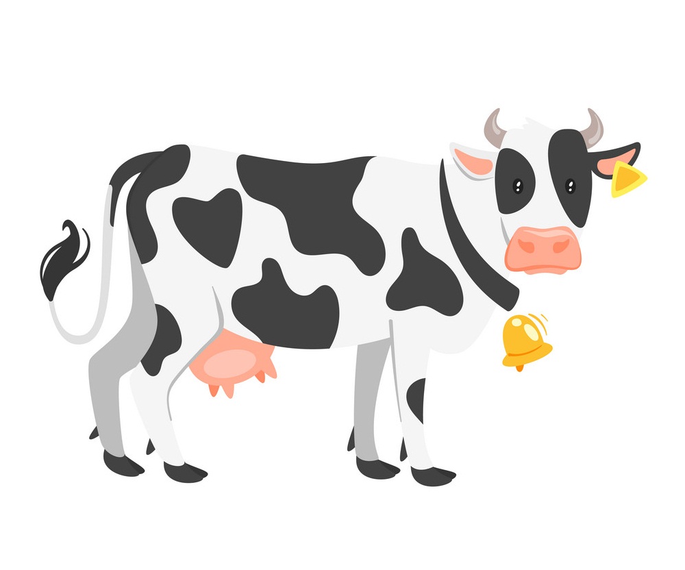 農場の牛のイラスト イラスト