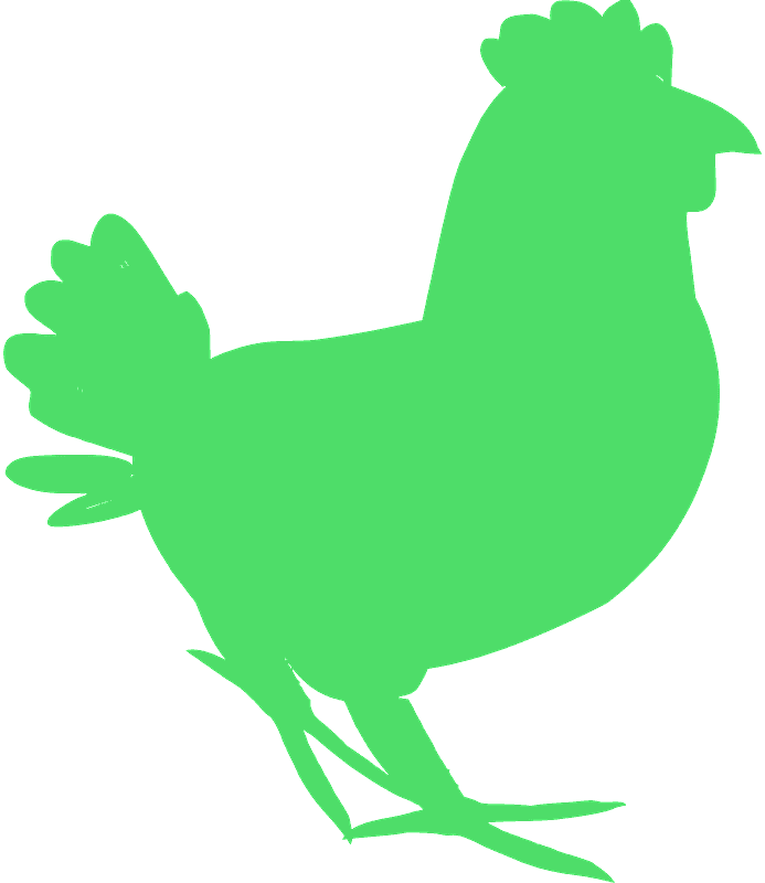 鶏のシルエットのイラスト 無料 イラスト
