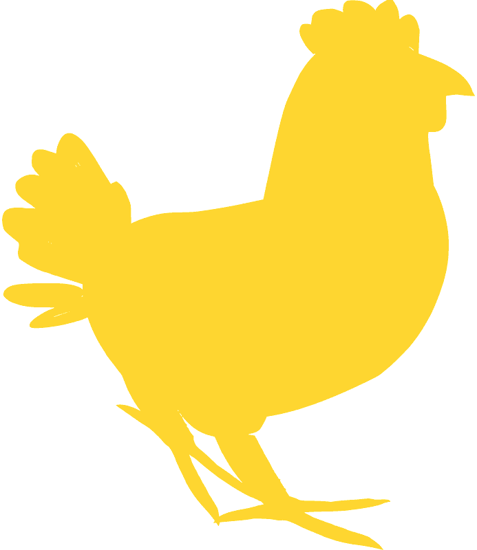 鶏のシルエットのイラスト PNG 画像 イラスト