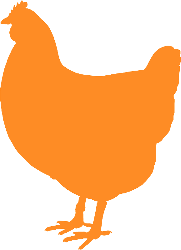 鶏のシルエットのイラスト png イメージ イラスト