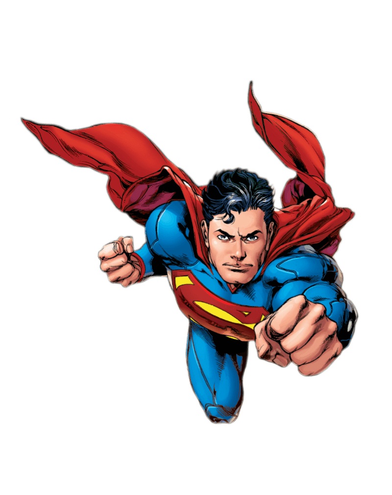 スーパーマンが飛んでいるイラスト３ イラスト