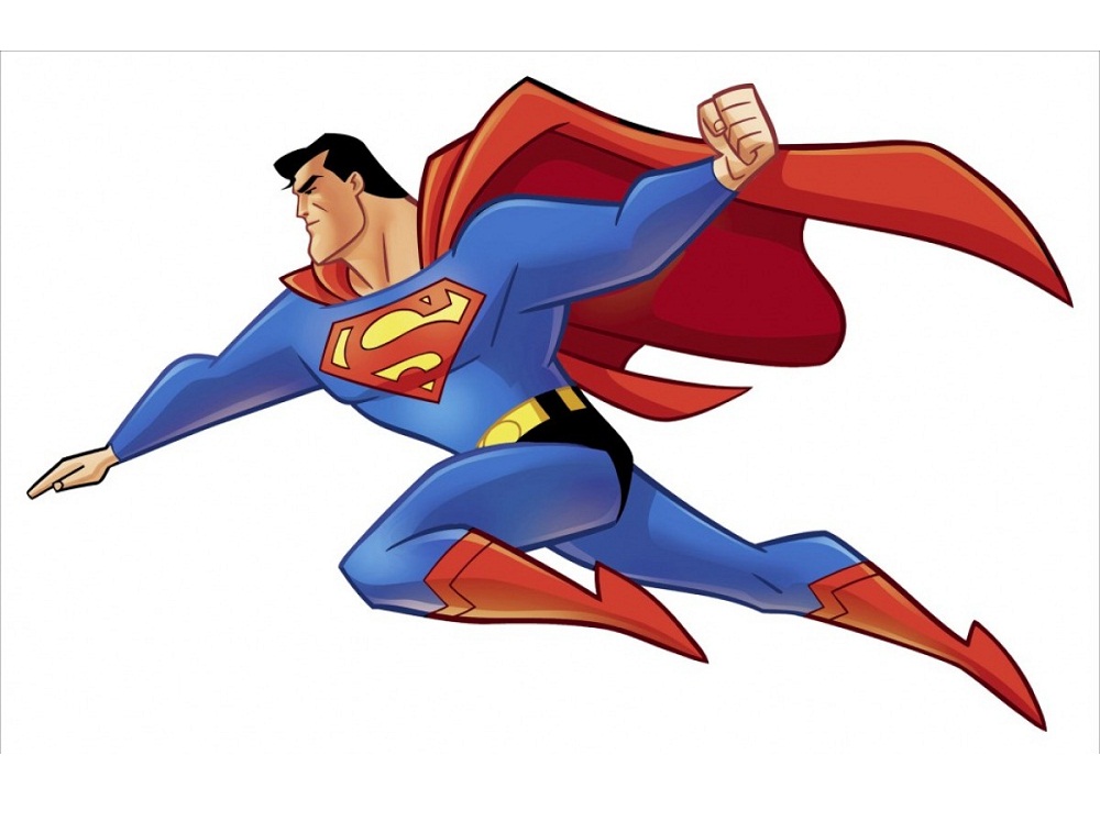 スーパーマンが飛んでいるイラスト イラスト