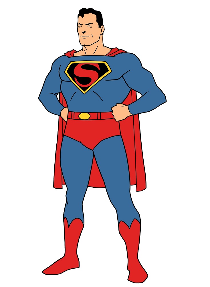スーパーマンの赤い息子のイラスト イラスト