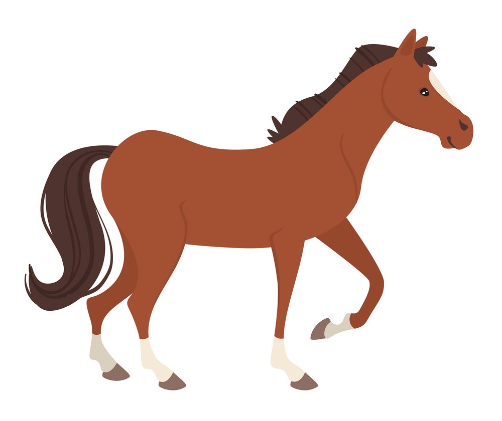 シンプルな馬のイラスト