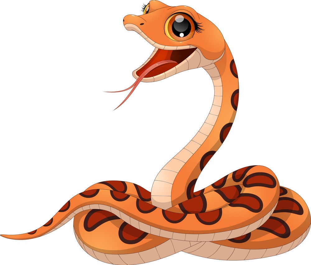 素敵なヘビのイラスト イラスト