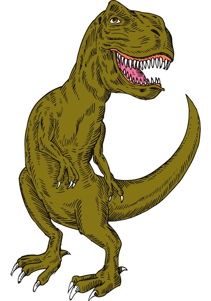 ティラノサウルス恐竜のイラスト イラスト