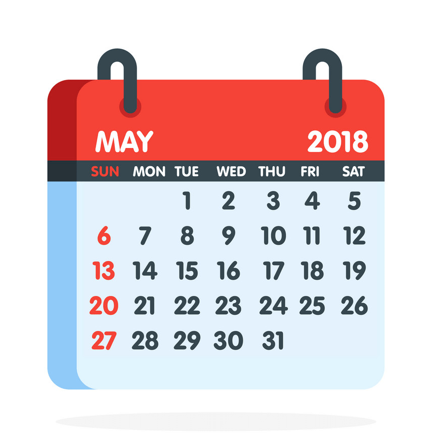 2018年5月カレンダーのイラストpng イラスト