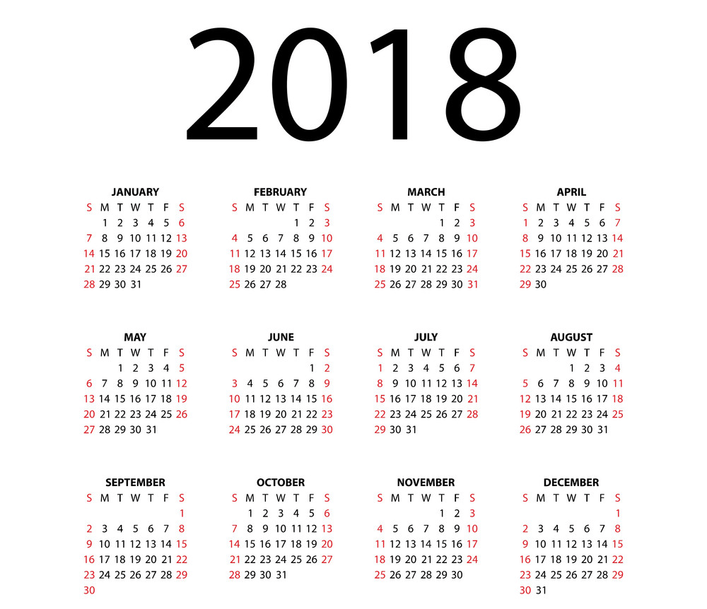 2018年のイラストカレンダーpng イラスト