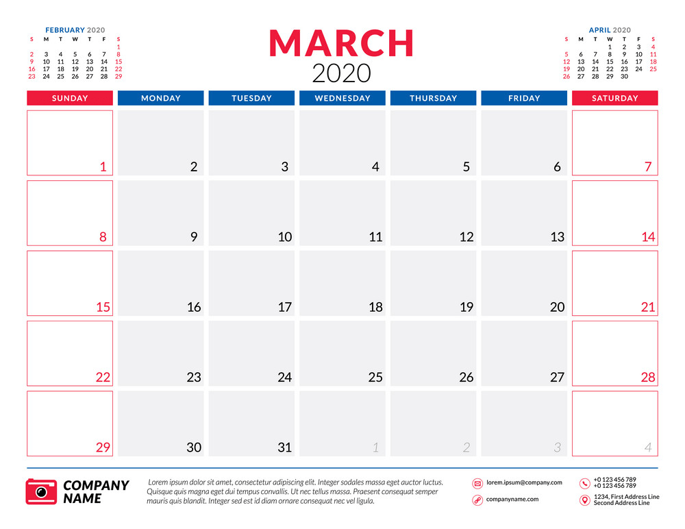 2020年3月カレンダープランナーpngのイラスト