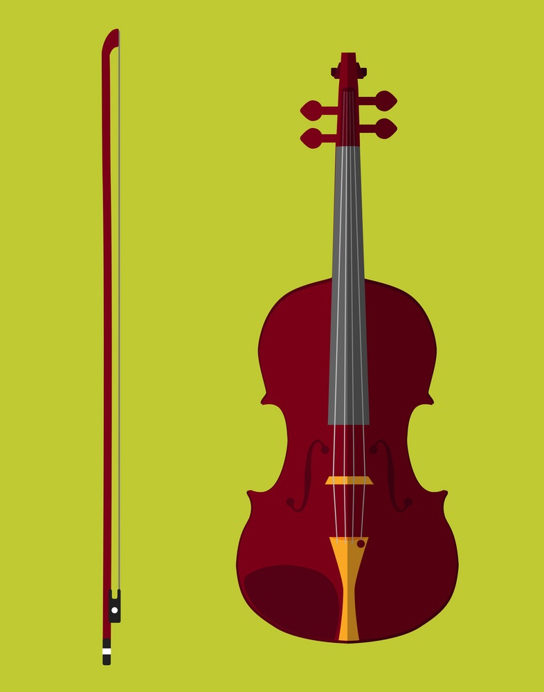 バイオリンのイラスト イラスト