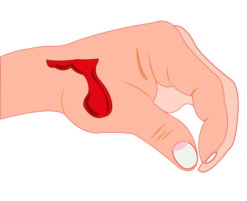 血で出血している手のイラストpng イラスト