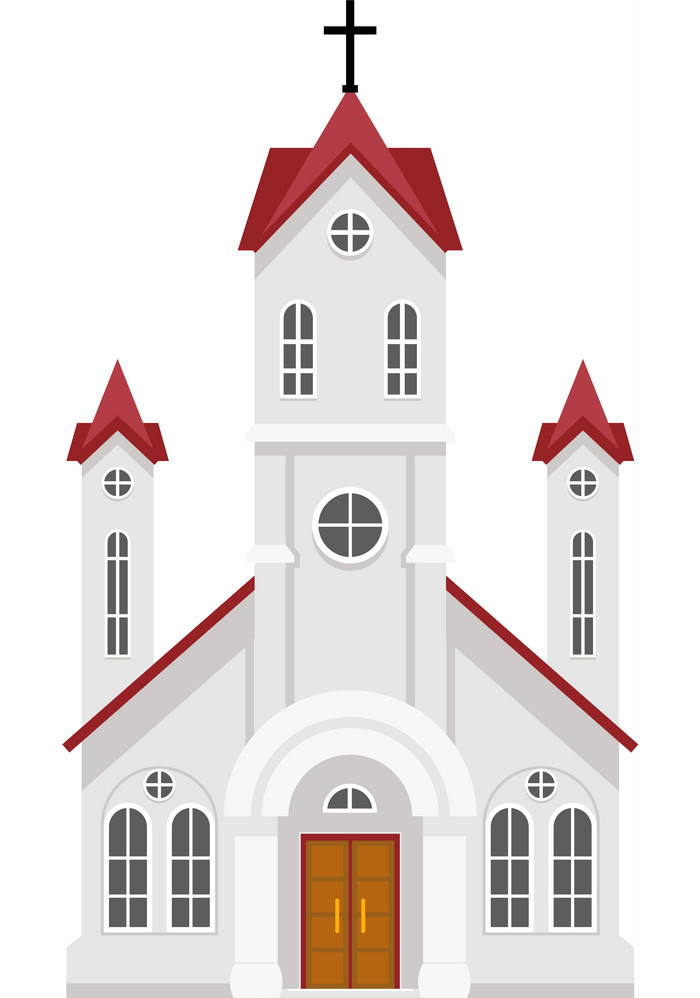 伝統的なキリスト教のカトリック信仰の教会のイラストpng イラスト