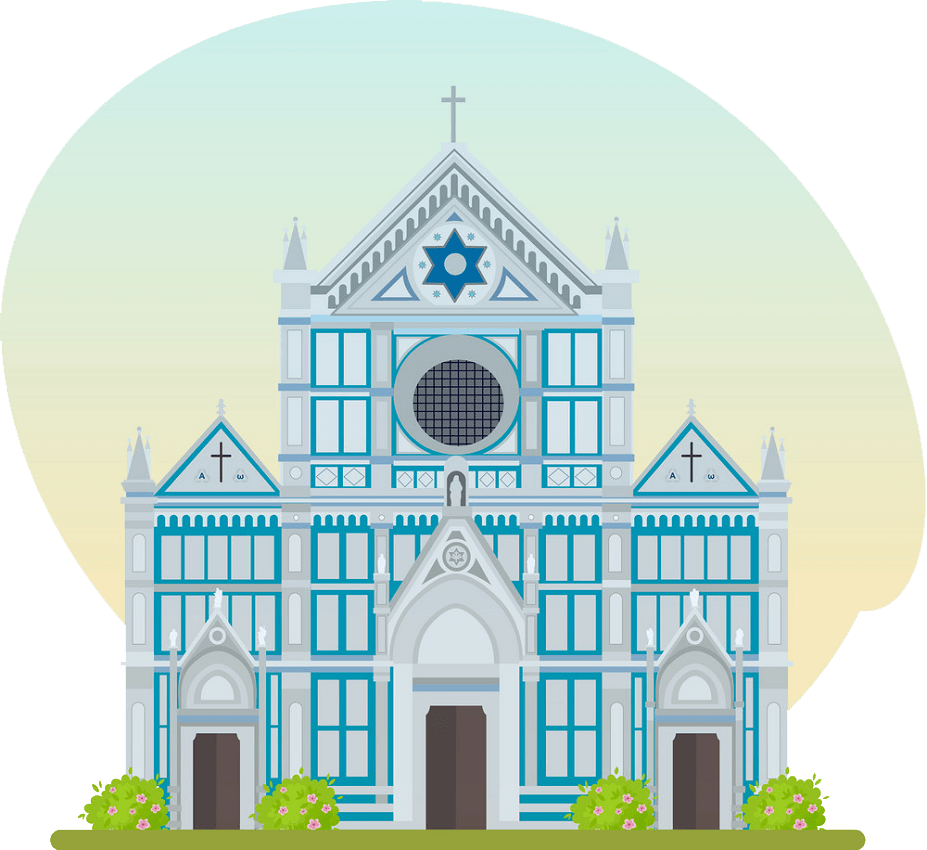 フランシスコ会教会のイラストpng透明