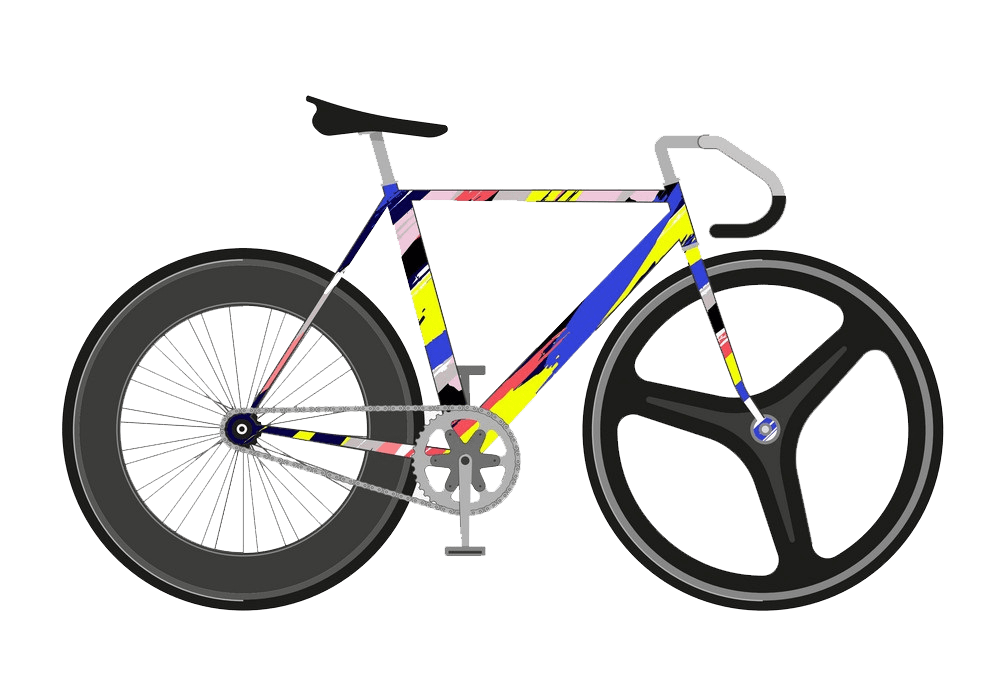 フラット固定ギア自転車png透明イラスト イラスト