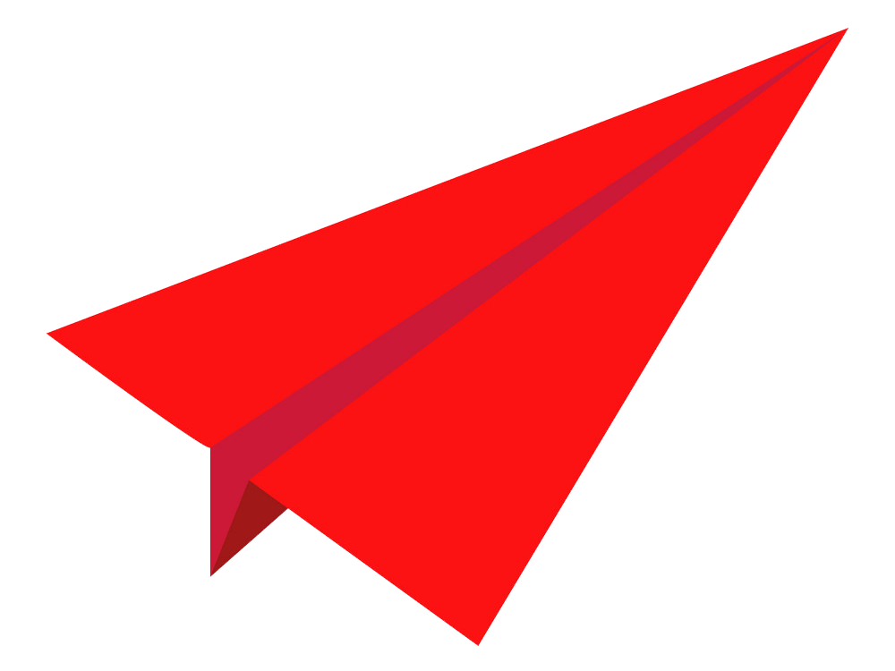 イラスト赤い紙飛行機png透明 イラスト