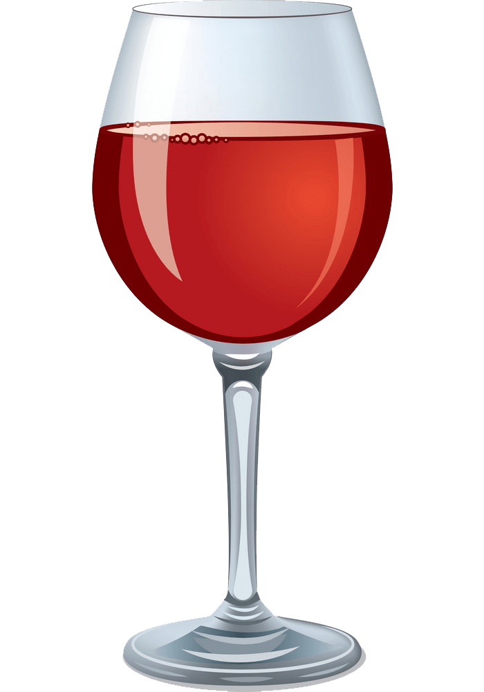 イラスト赤ワイングラスPNG透明