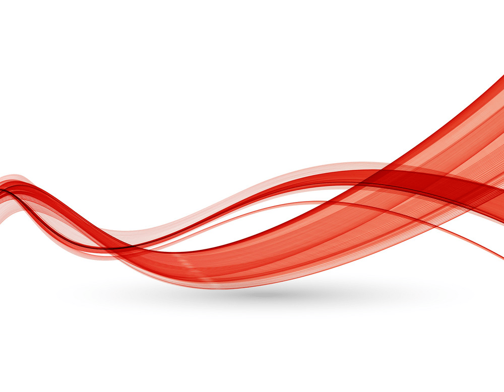 イラスト抽象的な赤い波線png