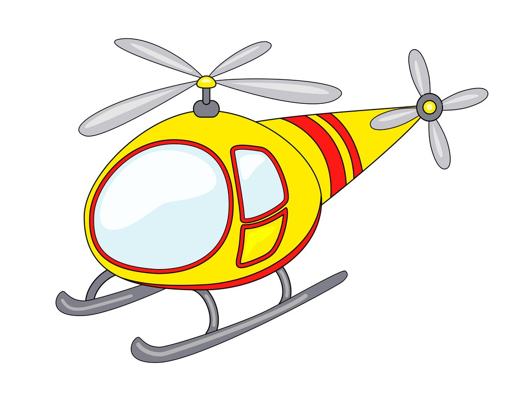 イラストかわいいヘリコプターpng