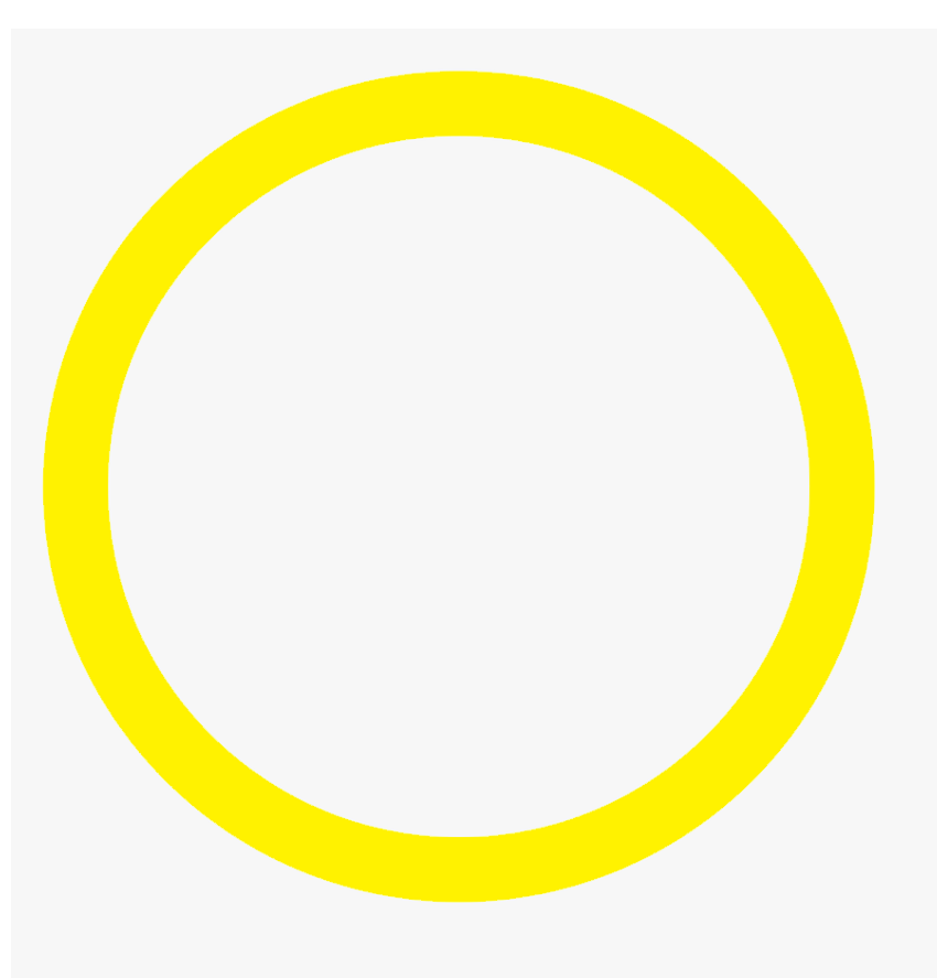 イラスト黄色の円が透明