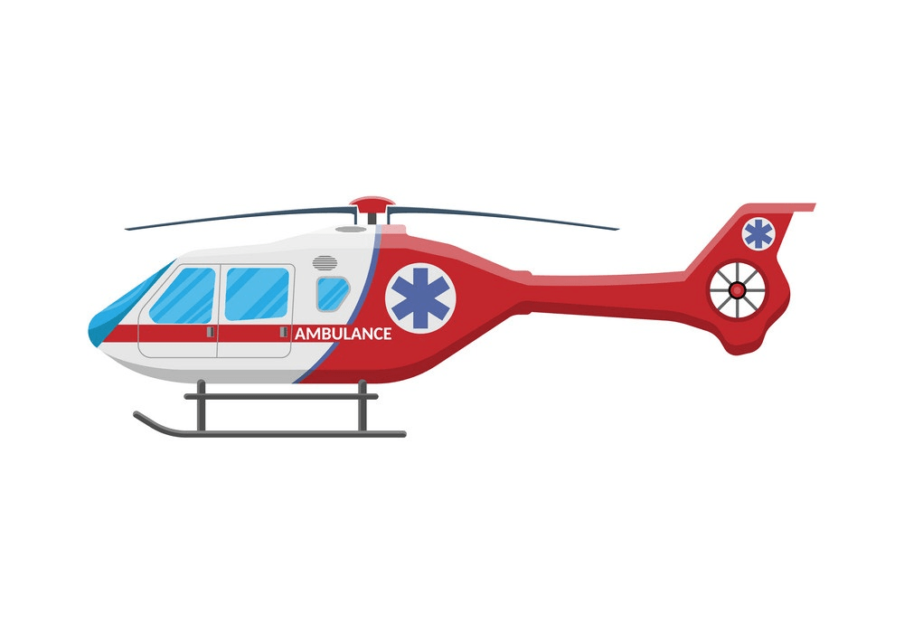 イラスト救急車ヘリコプターpng