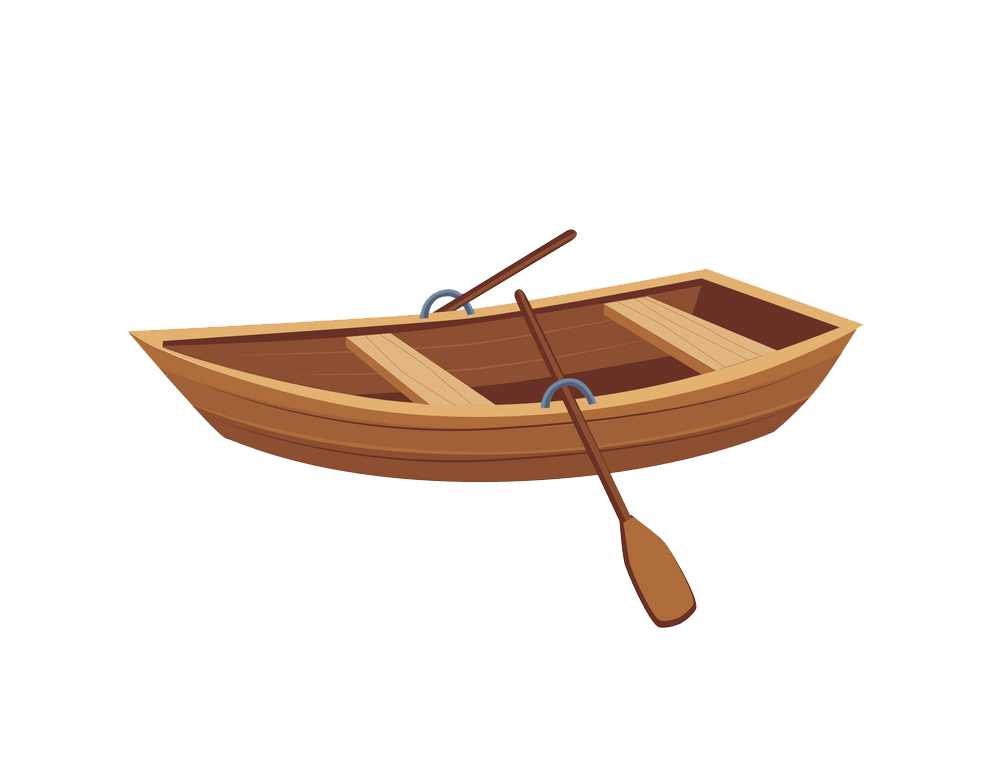 イラスト木製ボートPNG​​透明
