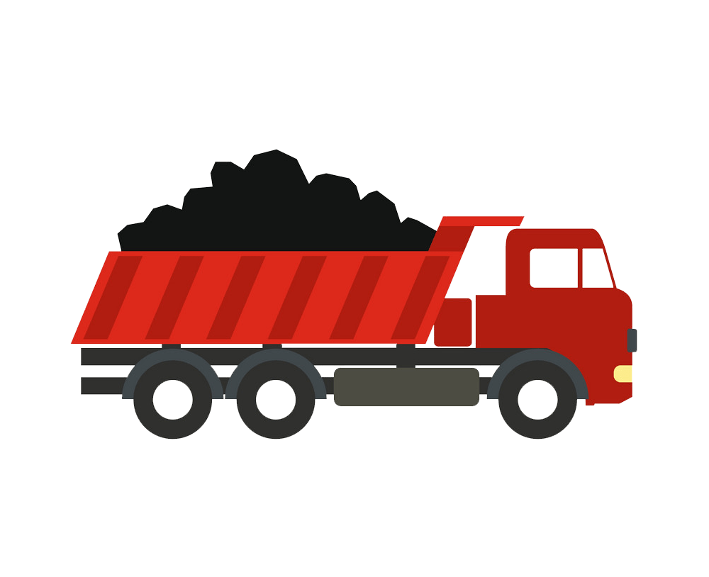 イラストの赤いダンプ トラックのアイコン PNG 透明 イラスト