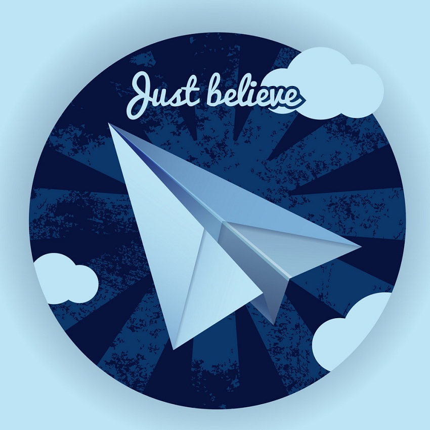 イラスト紙飛行機のロゴ
