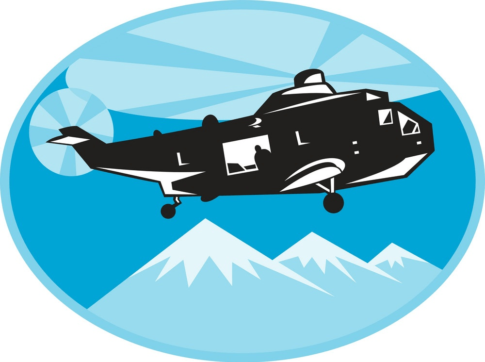 イラストヘリコプター捜索救助ロゴpng イラスト