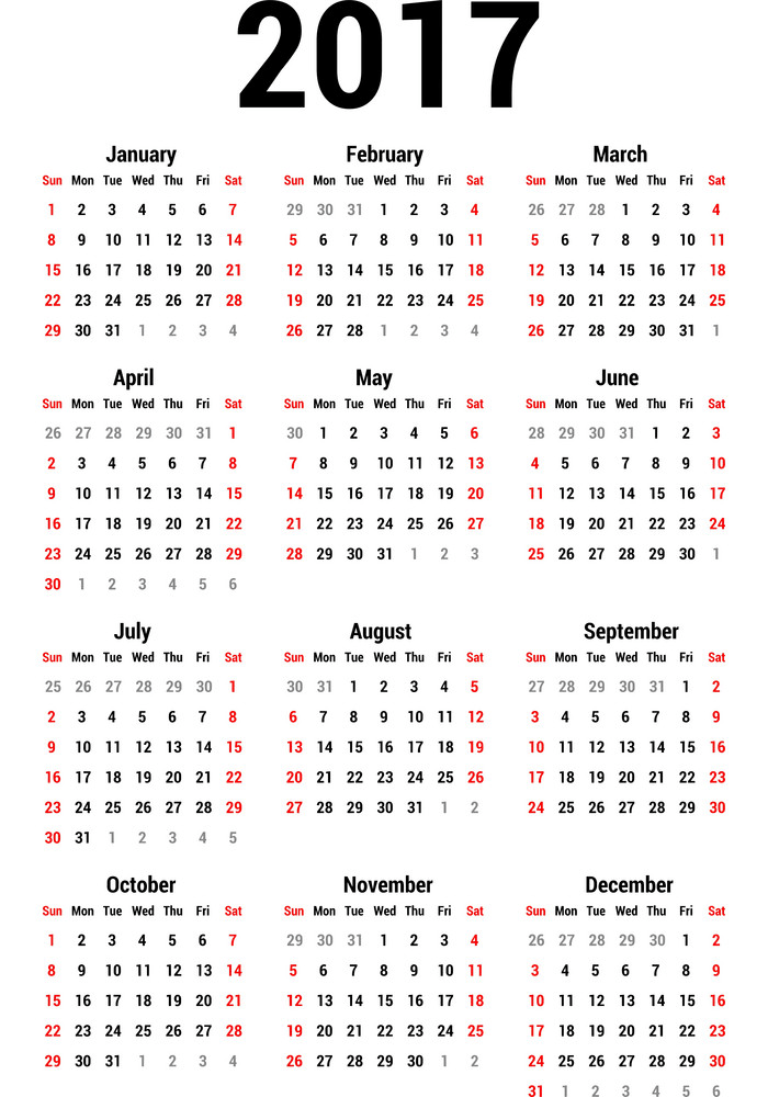 イラストカレンダー2017 png