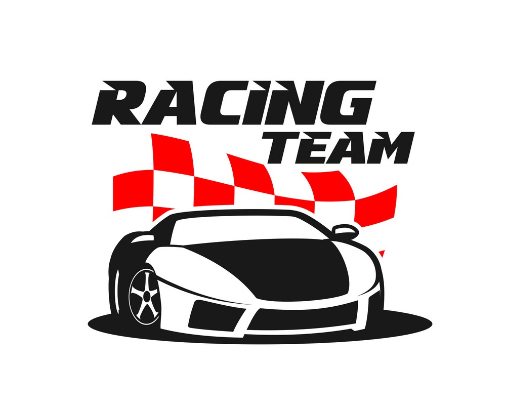イラストレーシングカーのロゴ