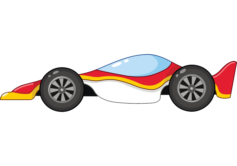 イラストレースカーの側面図PNG透明 イラスト