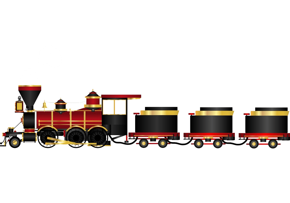 蒸気機関車png透過イラスト 2 イラスト