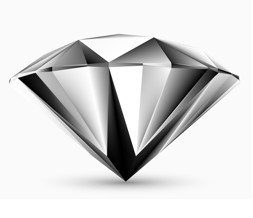 光沢のある白いダイヤモンドのイラストpng イラスト