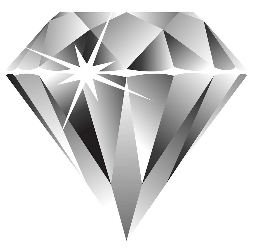 輝くダイヤモンドのイラストpng