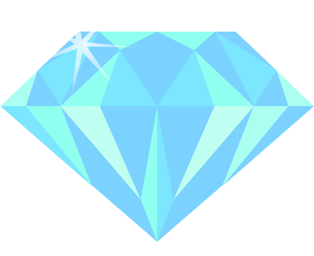 輝くダイヤモンドのイラストpng透明