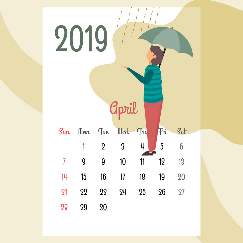カレンダー 2019 4 月 png イラスト イラスト