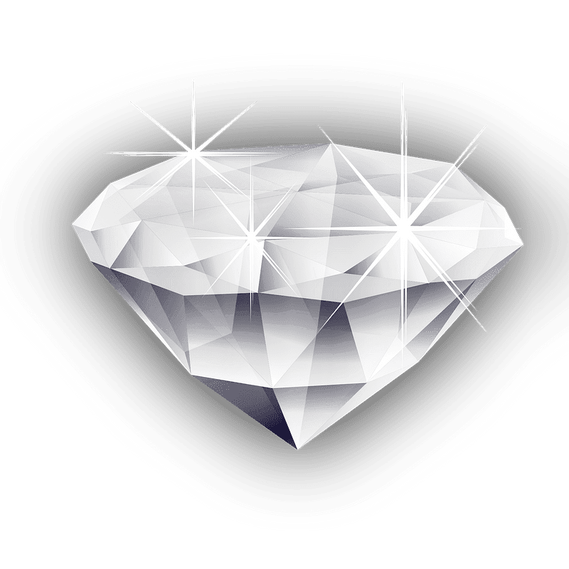 子供のための透明なダイヤモンドのイラスト