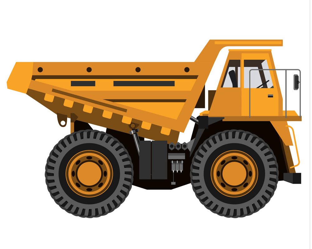 強力な鉱山トラックのイラストpng イラスト