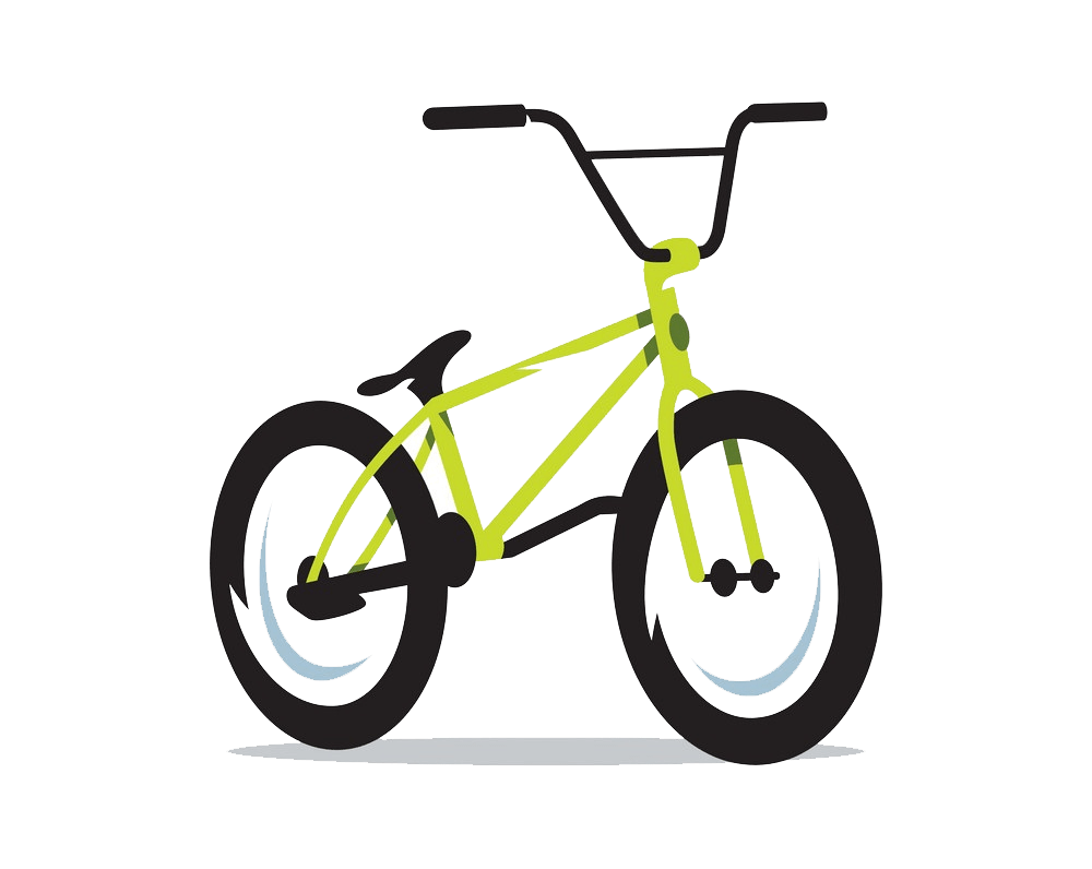 緑の自転車PNG透明イラスト