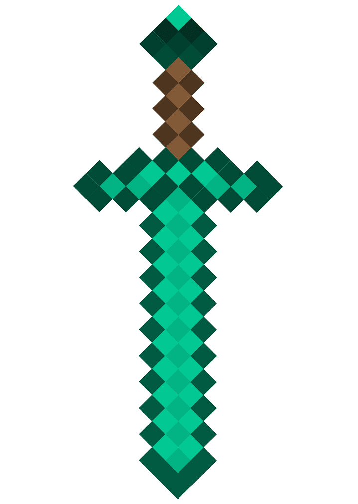 Minecraft の剣のイラスト