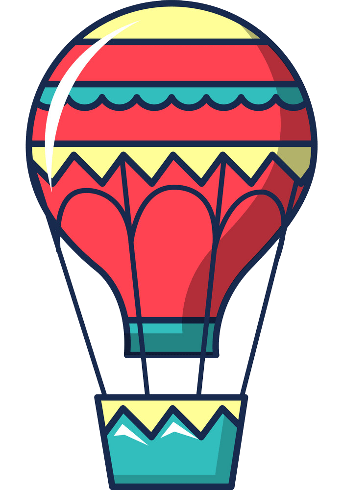 熱気球アイコンPNG透過のイラスト イラスト
