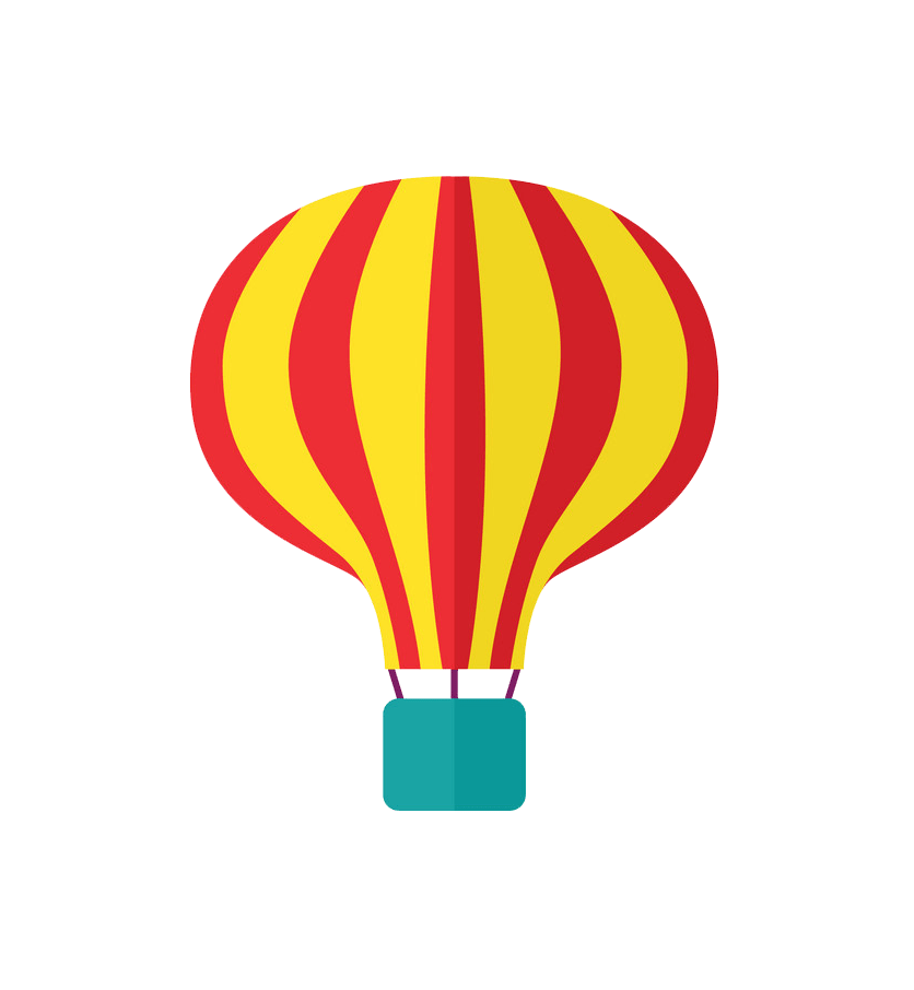 熱気球フラットアイコンPNG透明のイラスト