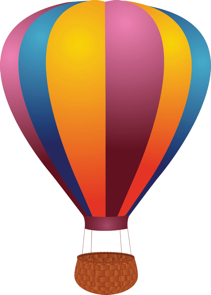 熱気球のイラスト PNG透過 イラスト