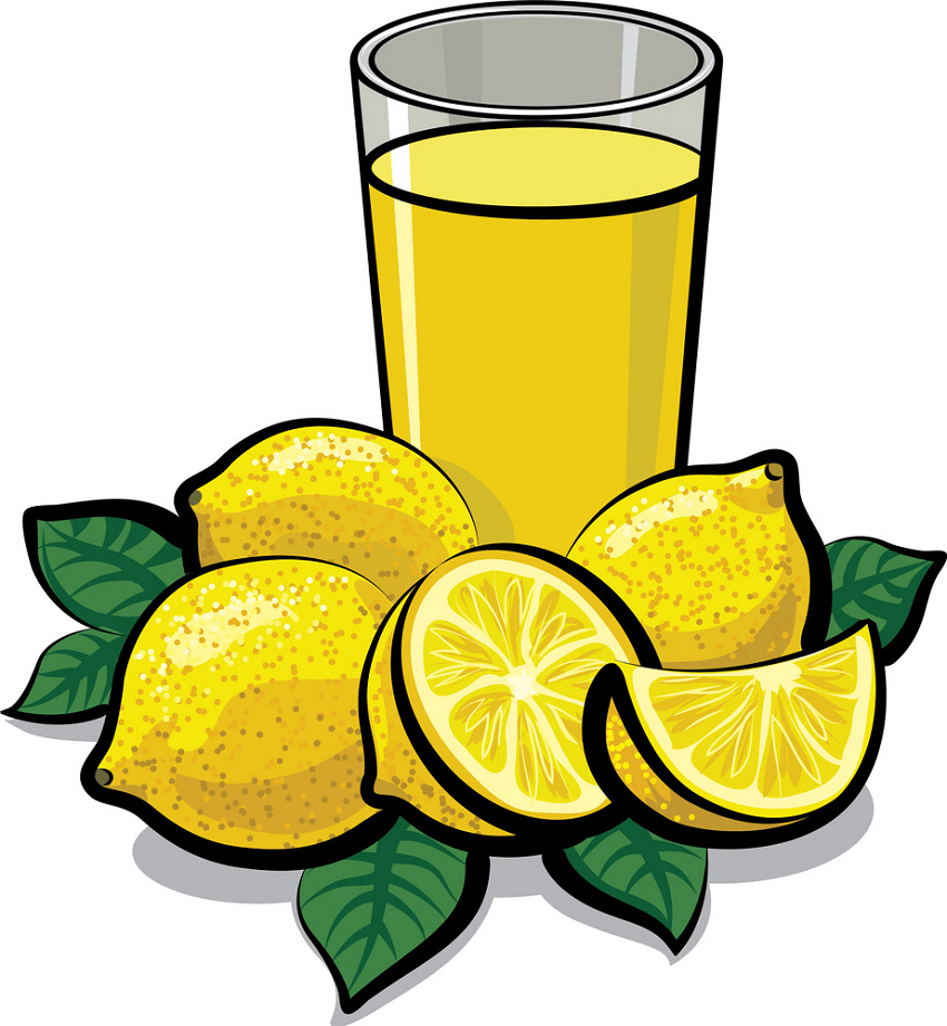レモン入りレモネードのイラストpng イラスト
