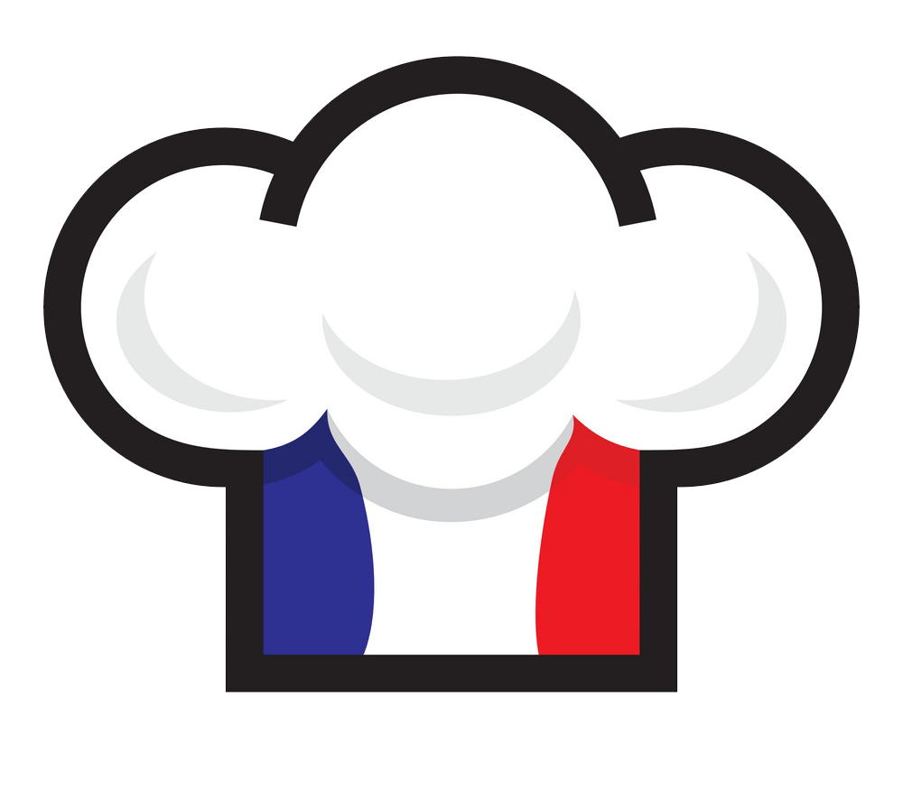 シェフの帽子にフランス国旗 イラスト png 透明 イラスト