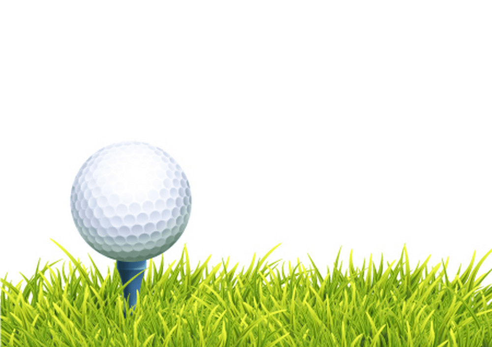 芝生の上のゴルフボールとティーのイラストpng イラスト