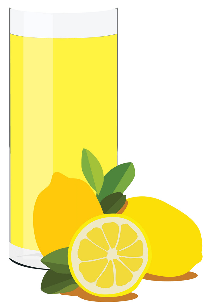 新鮮なレモネードグラスのイラストpng イラスト