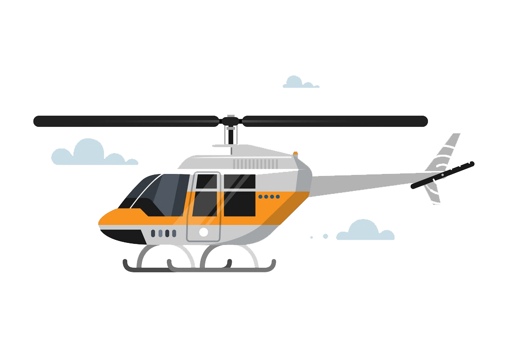 空のヘリコプターのイラストpng透明 イラスト