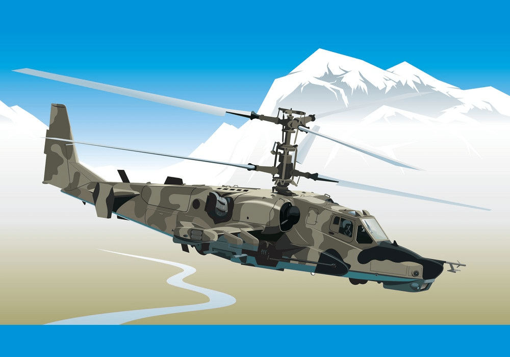 空の攻撃ヘリコプターのイラストpng イラスト