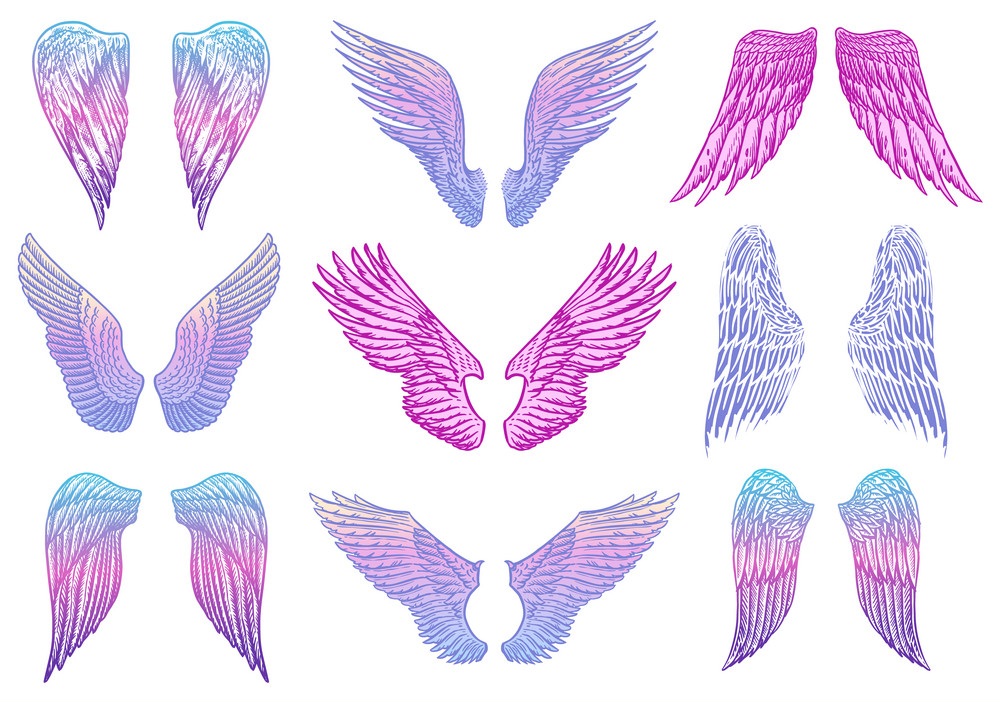 天使の羽のイラスト